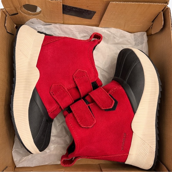 Sorel Out N About Classic WP Kids Size 13 Red Waterproof Boots NC4578-639 w/ Box - Picture 9 of 9